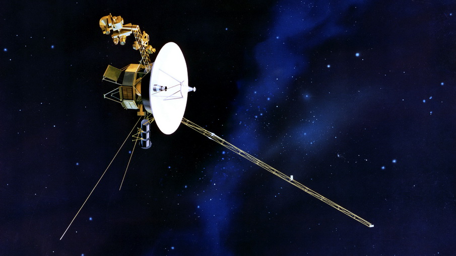 Представление художника об аппарате Voyager в полете NASA/JPL