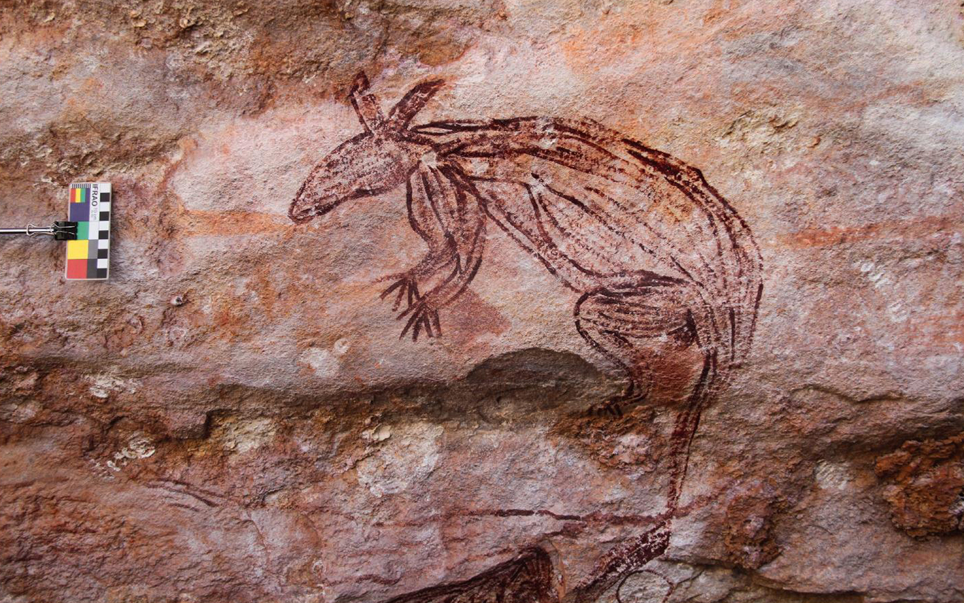 Наскальные рисунки в пещерах Австралии