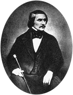 Фотопортрет Гоголя (работа Сергея Левицкого, 1849 год)