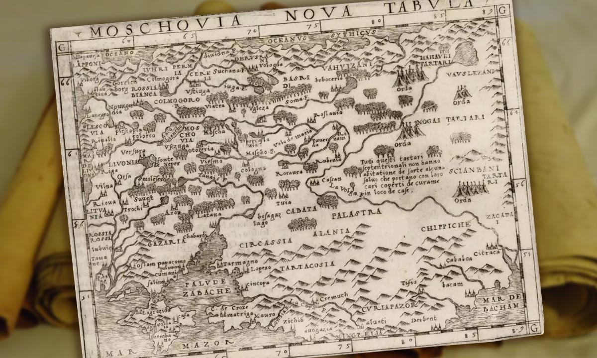 Карта дженкинсона 1562 года в хорошем разрешении