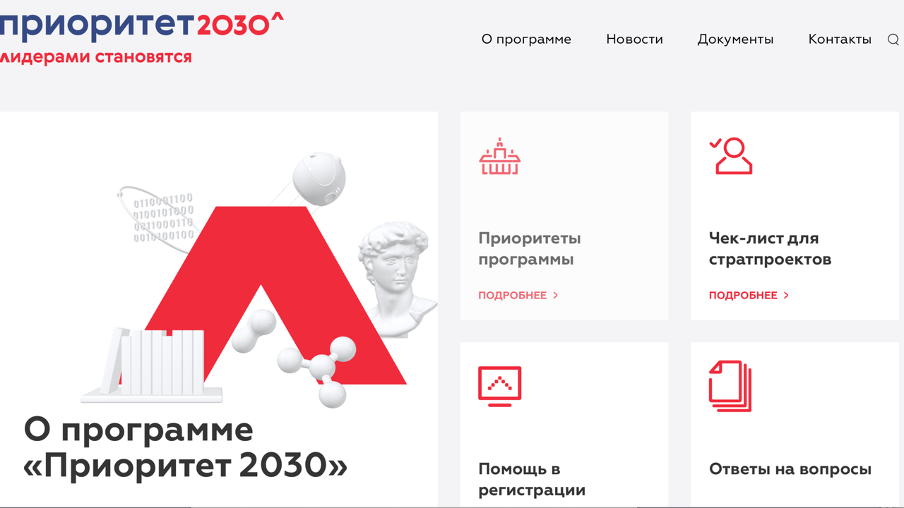 Федеральный проект приоритет 2030