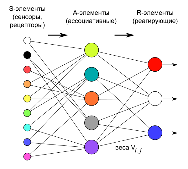 Схема перцептрона