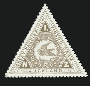 Марка голубиной почты острова Грейт-Барриер, Новая Зеландия