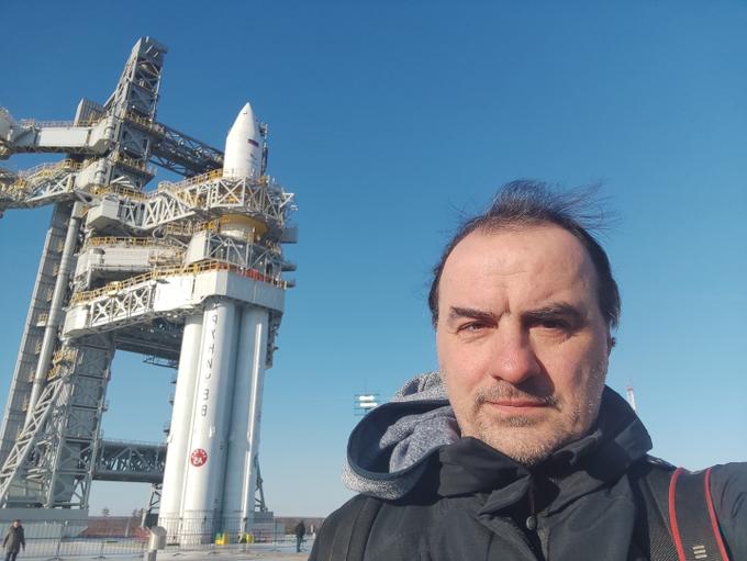 Алексей Паевский на космодроме "Восточный"