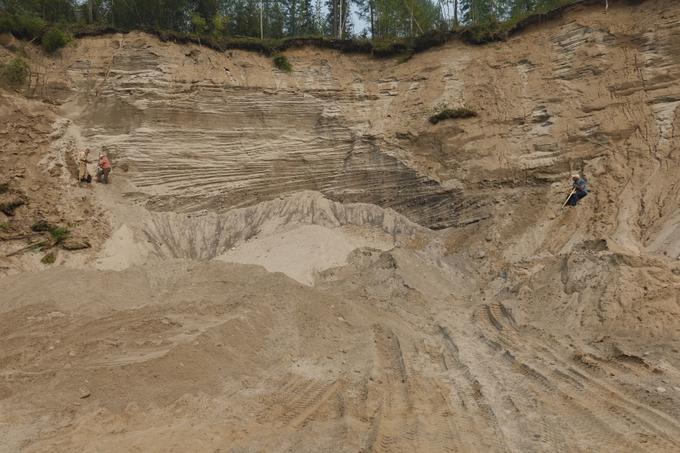 Отложения катастрофического паводка в устье реки Бодайбо (правый приток Витима)