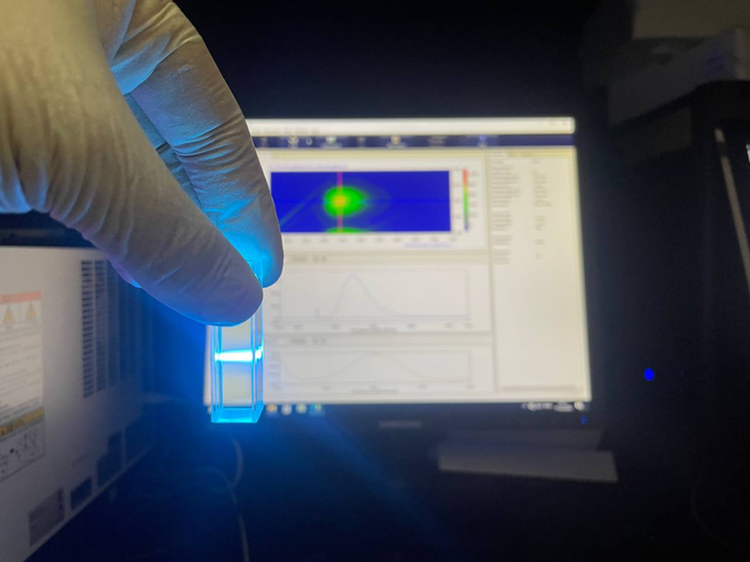 Образец раствора с наносенсором