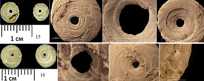 Нашивки-бусины, найденные исследователями
